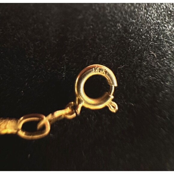 14K Yellow Gold "I Love You Mom" Serpentine Bracelet 7" Elegant Mother's Day Gif - Picture 5 of 6